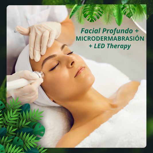 Microdermoabrasión+ Facial Limpieza Profunda+ LED therapy Oferta