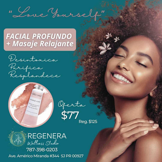 Facial Limpieza Profunda y Masaje Relajante Oferta San Valentín